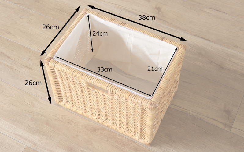 楽天市場】カラーボックスにぴったりのお買い得バスケット3個セット