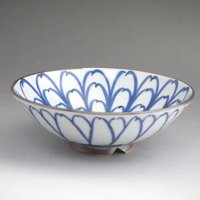 菊割五寸平鉢 岩華 単品 - 京焼清水焼 松韻堂