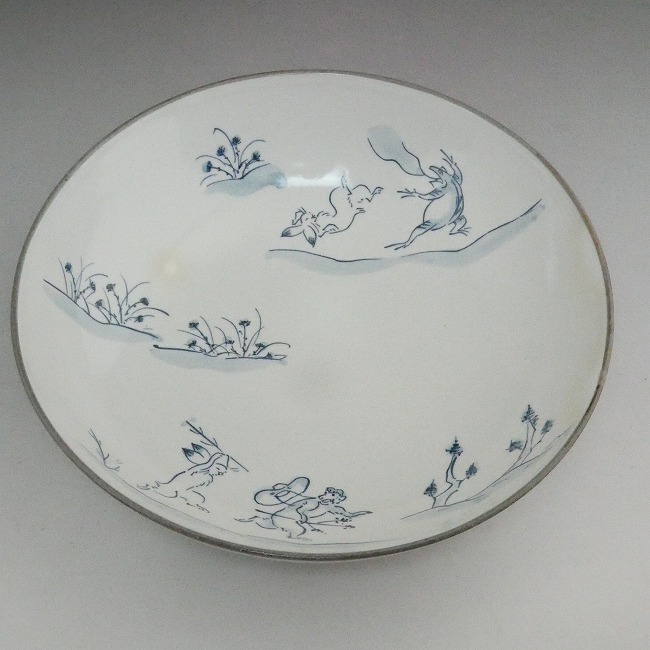 粉引高山寺6.5寸鉢 嘉峰 - 京焼清水焼 松韻堂