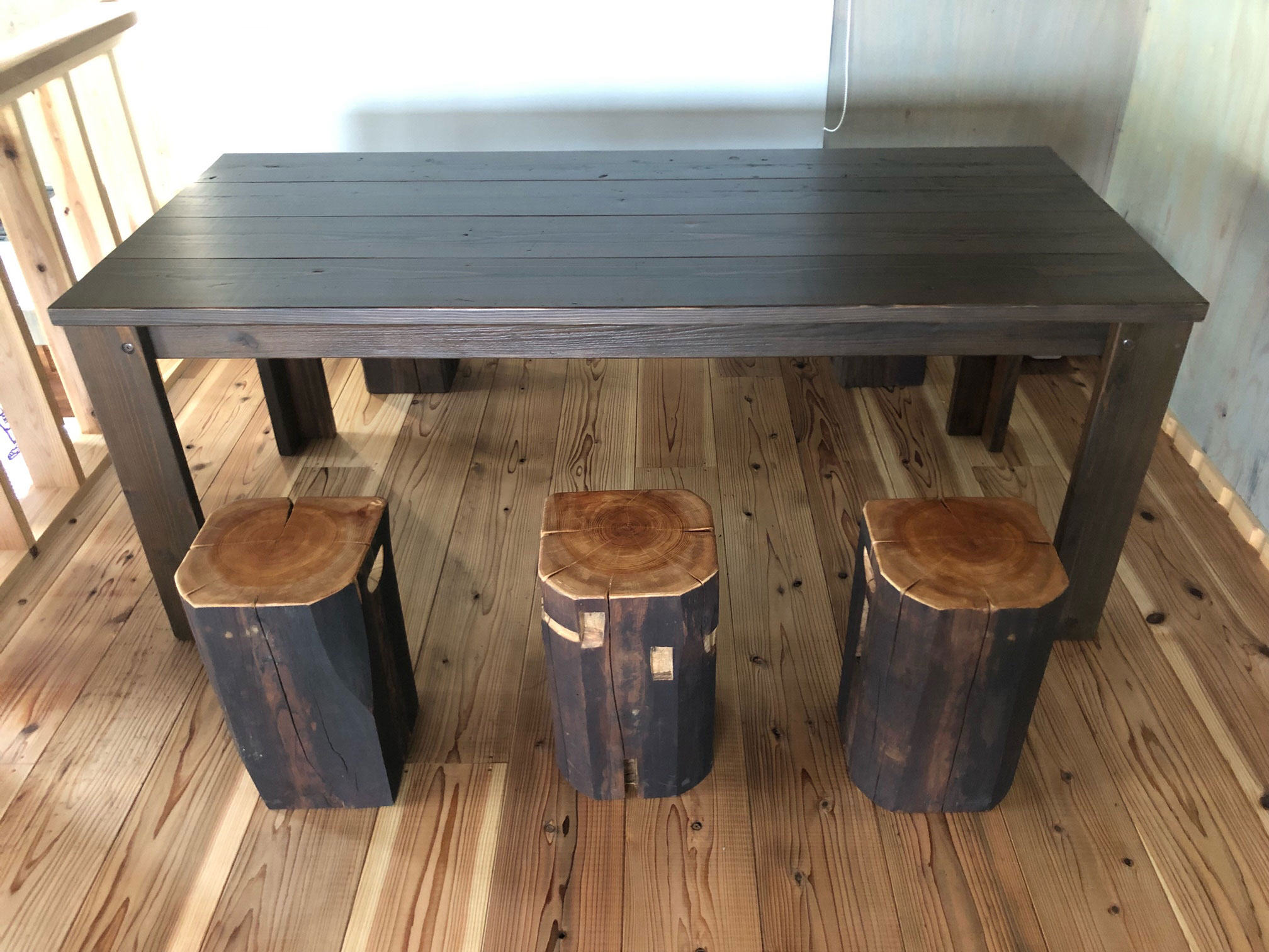 WOODPRO本店】OLD ASHIBA（足場板古材）Aタイプテーブル