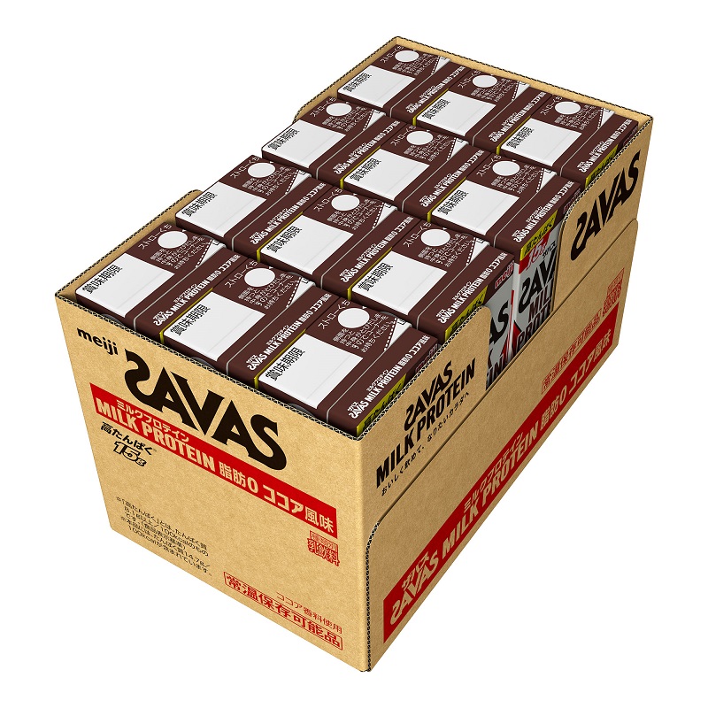 ザバスMILK PROTEIN 脂肪0 ココア風味 段ボール アークスオンライン