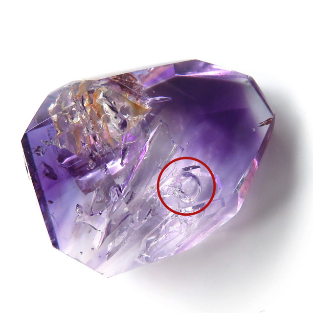 水入り アメジスト エレスチャル 原石 骸骨水晶