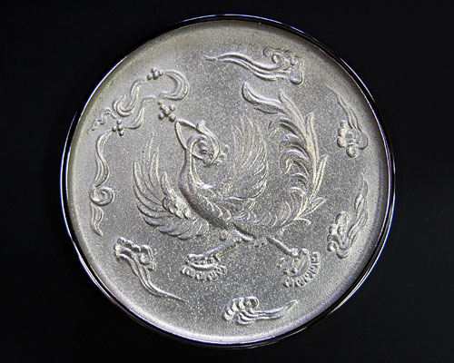 神鏡 白銅鏡 飛雲鳳凰文鏡 4寸 | 高級神棚・神具の通販なら伊勢宮忠