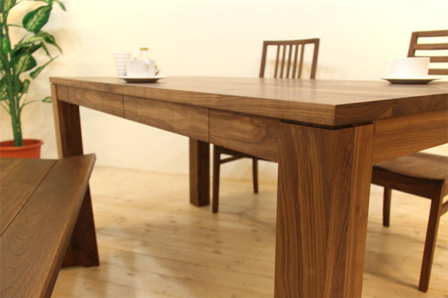 サイズオーダー可能】 風雅／FUUGAダイニングテーブル（ウォールナット