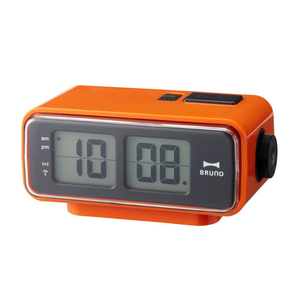 BRUNO BRUNO LCDレトロアラームクロック S BCR003-OR 取扱説明書
