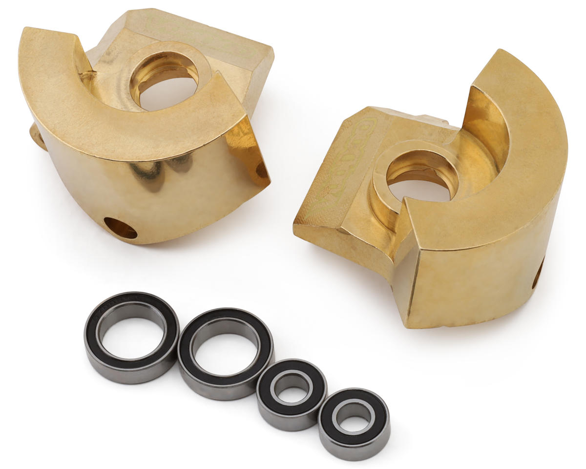 Team Ottsix Racing Wizard C2 Brass Steering Knuckles (2) (120g ea
