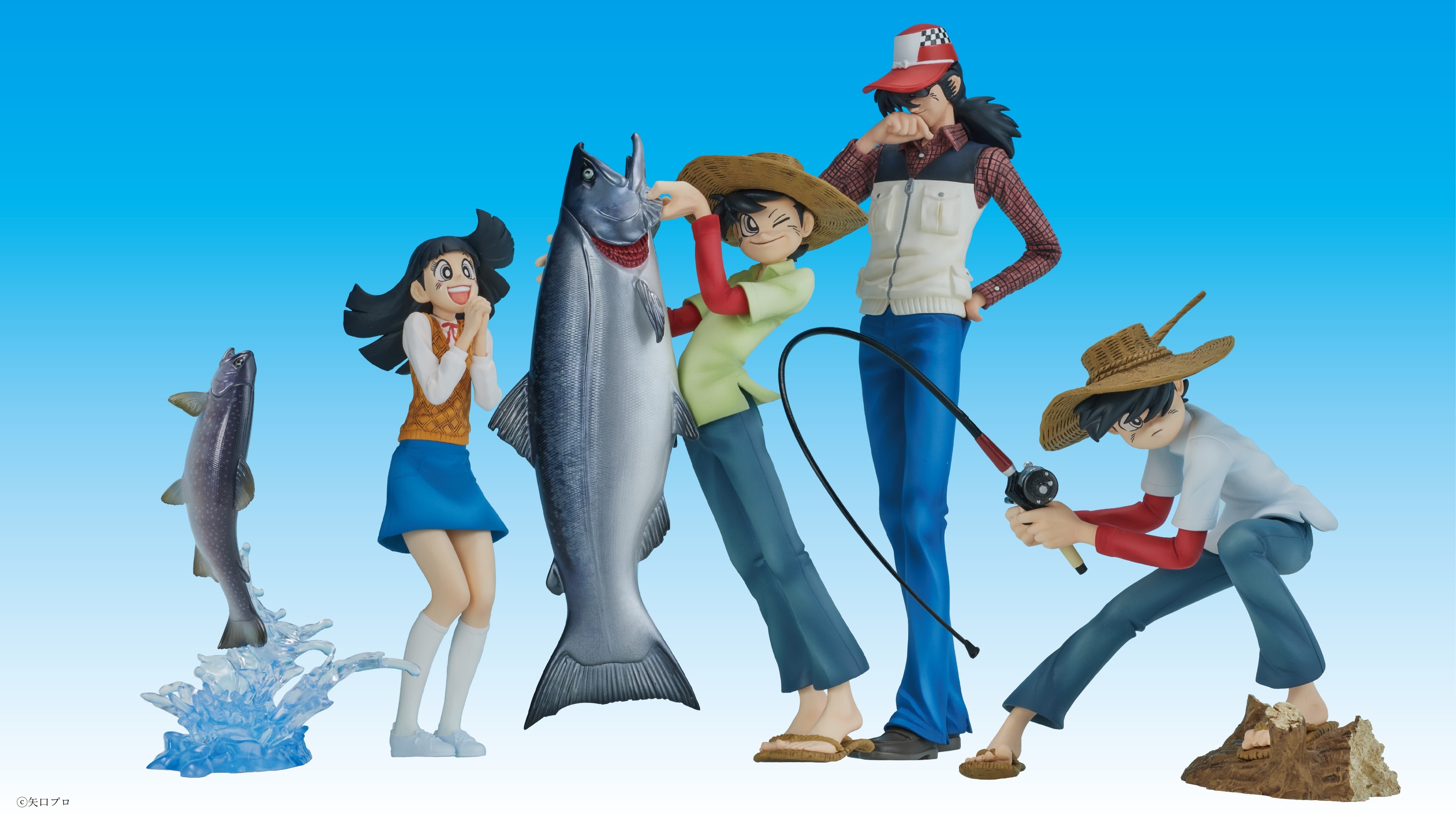 見よ、この躍動感！ 連載開始から50周年『釣りキチ三平』のフィギュア