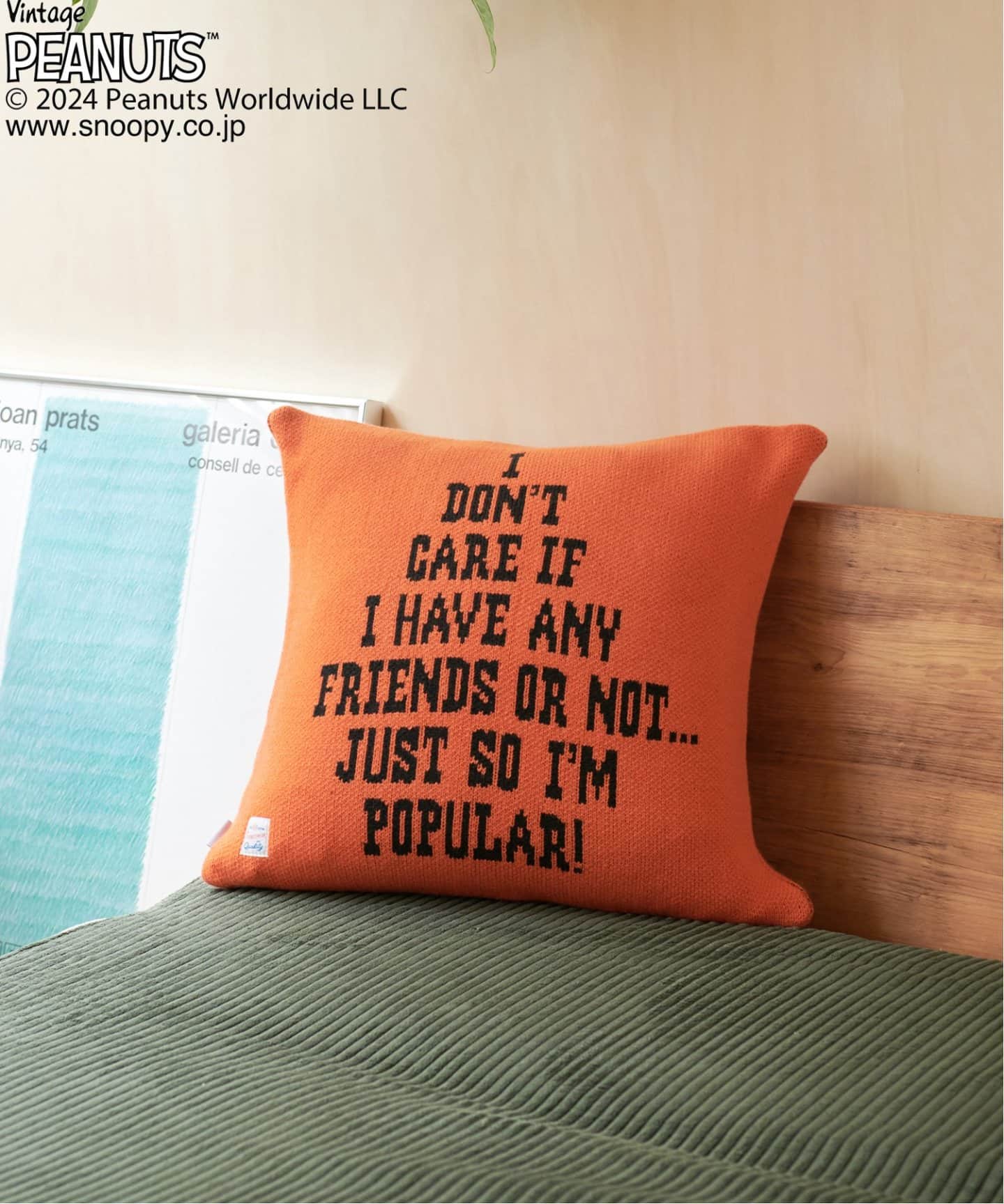 PEANUTS×SPORTS WEAR by JSF】別注 KNIT CUSHION クッションカバー