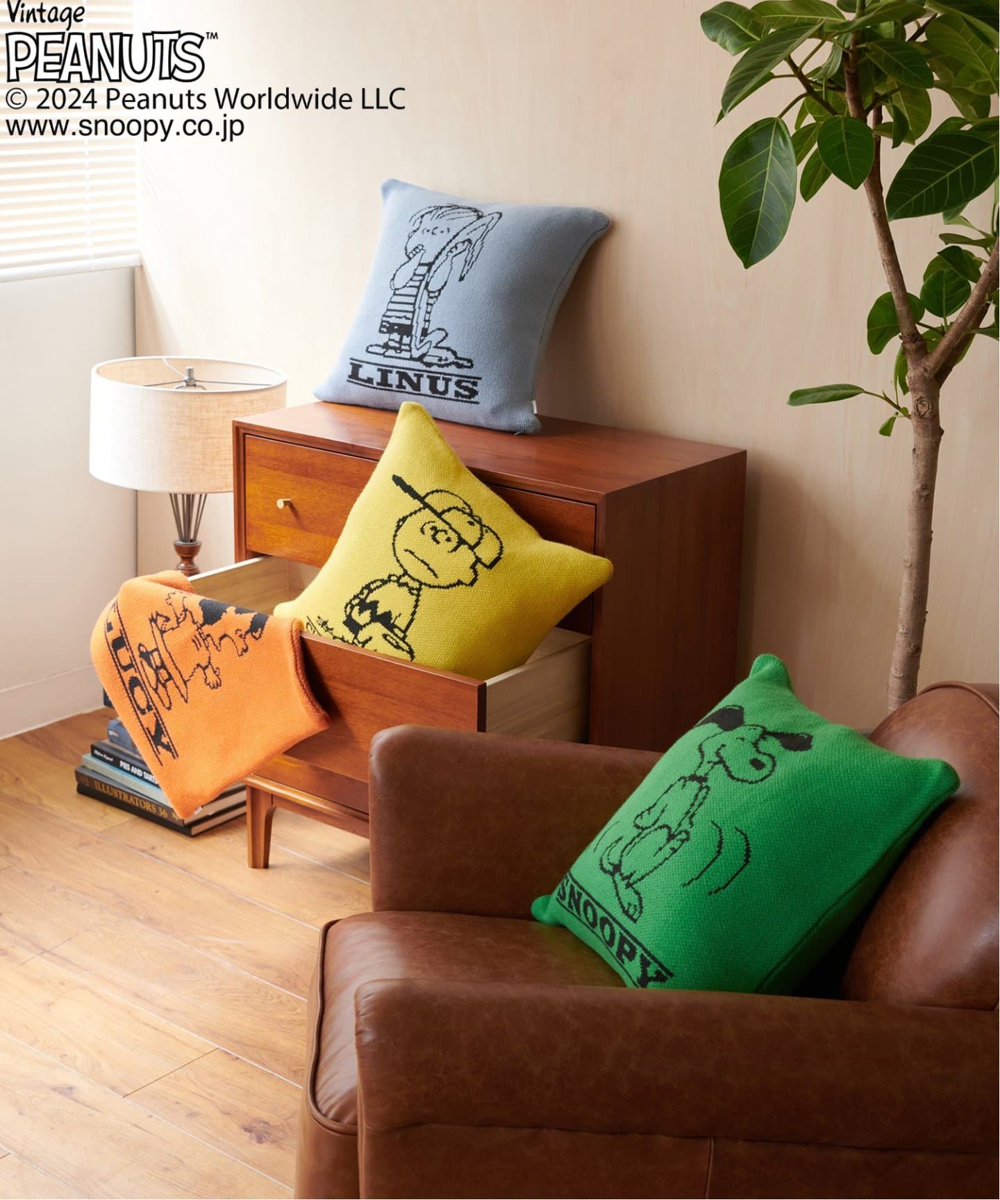 PEANUTS×SPORTS WEAR by JSF】別注 KNIT CUSHION クッションカバー