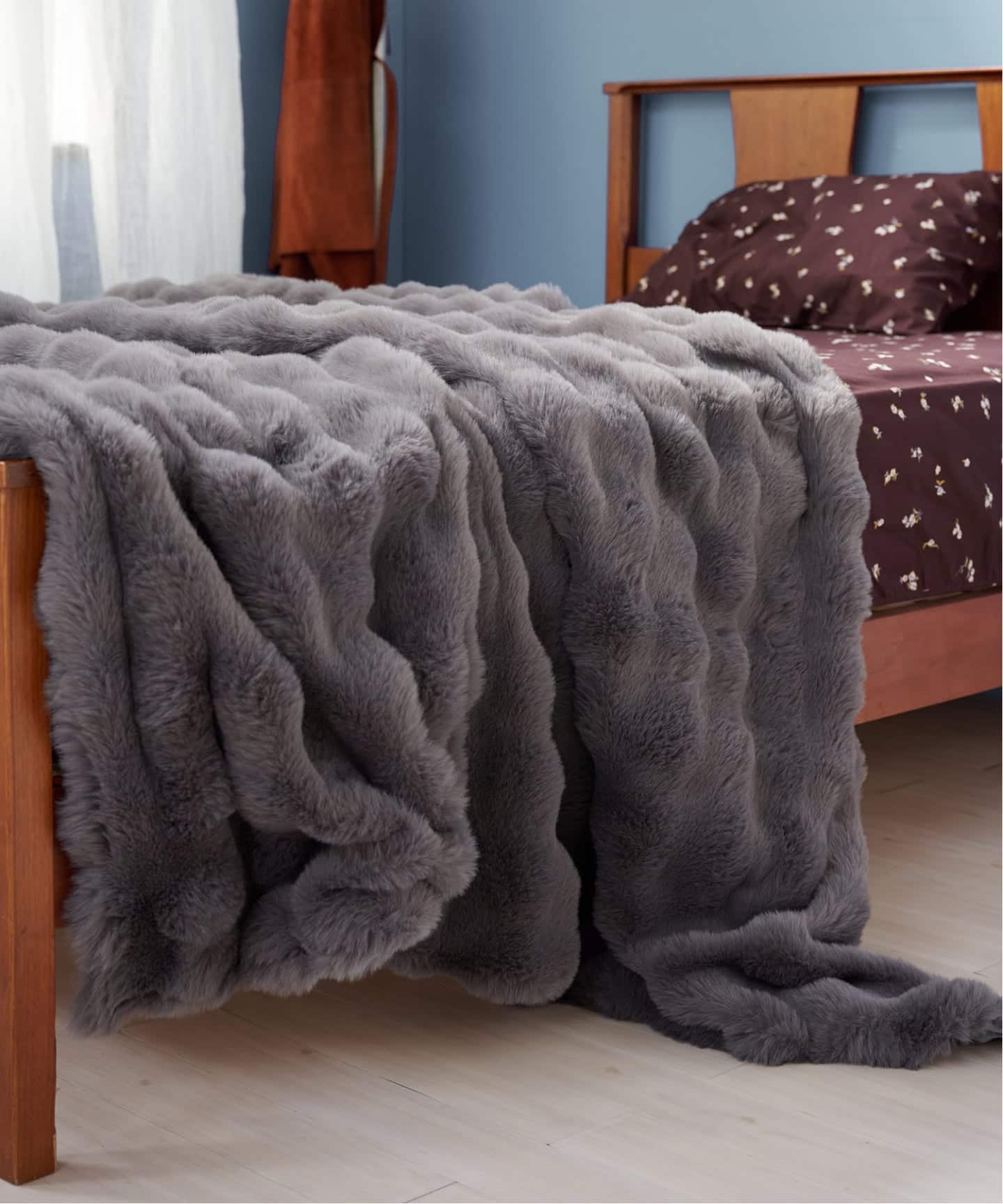 FUR BLANKET L 146X200 フェイクファー ブランケット（ブランケット