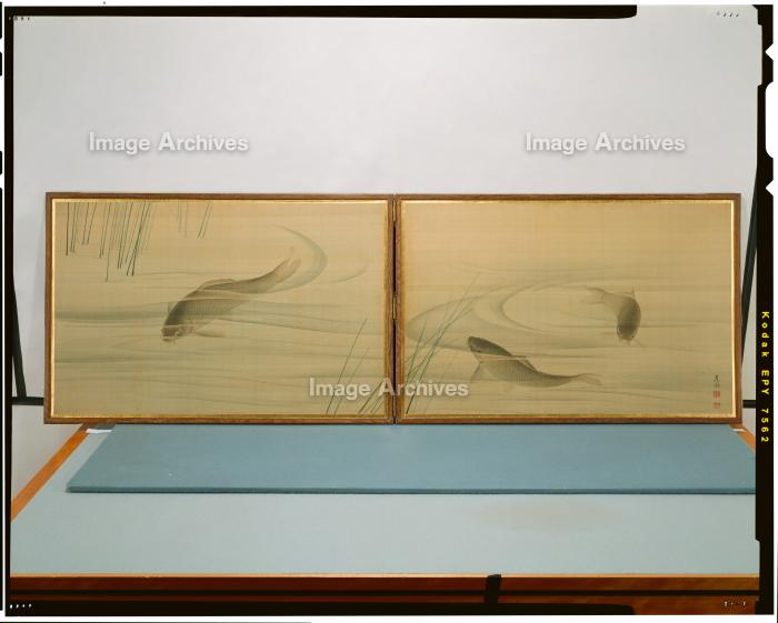 作品詳細 | 鯉図風炉先屏風 | イメージアーカイブ - DNPアート