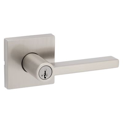 Satin Nickel Montreal Lever (Square) - Keyed - featuring SmartKey