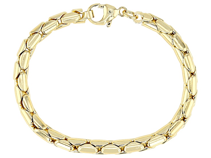 18k Yellow Gold Over Bronze Cardano Link Bracelet - MA832 | JTV