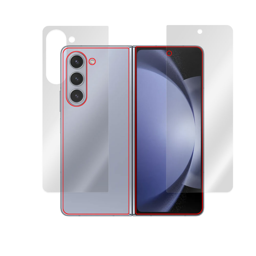 Galaxy Z Fold5 用 保護フィルム | 表面・背面セット, 高精細液晶対応