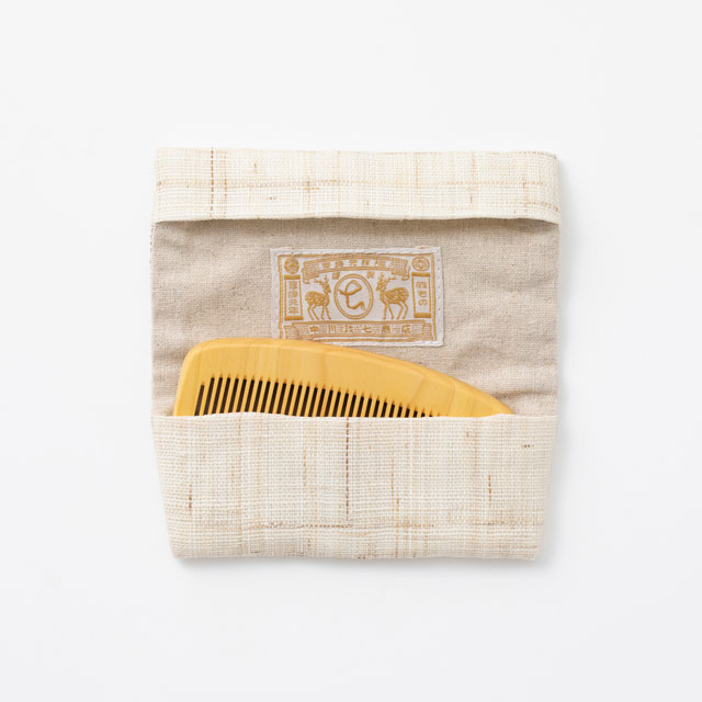 つげ櫛 手織り麻袋入り｜美容と健康｜中川政七商店 公式サイト