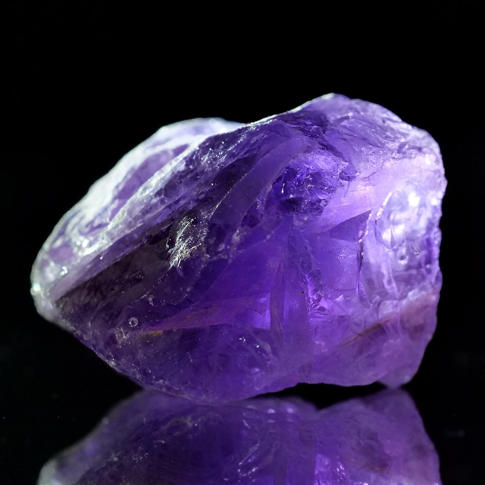 形状お任せ ダークアメジスト(紫水晶) 100g 鉱物 鉱石 原石 レイアウト