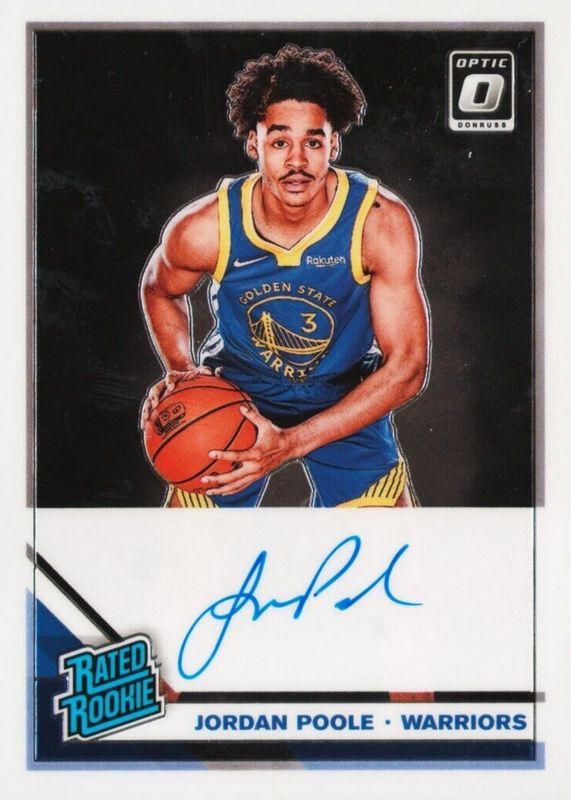 Jordan Poole 2019 Optic #169 Rated Rookie Signatures Price Guide