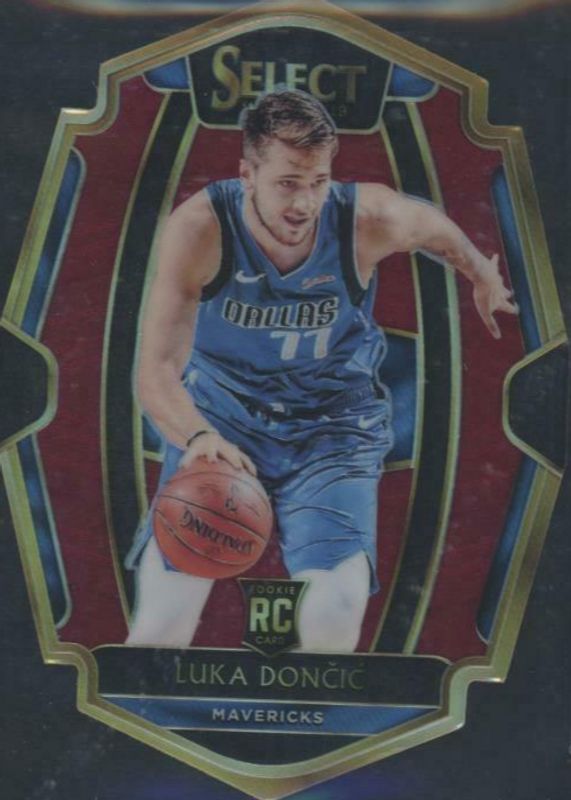 Luka Doncic 2018 Select #122 Premier Level Maroon Die-Cut /175