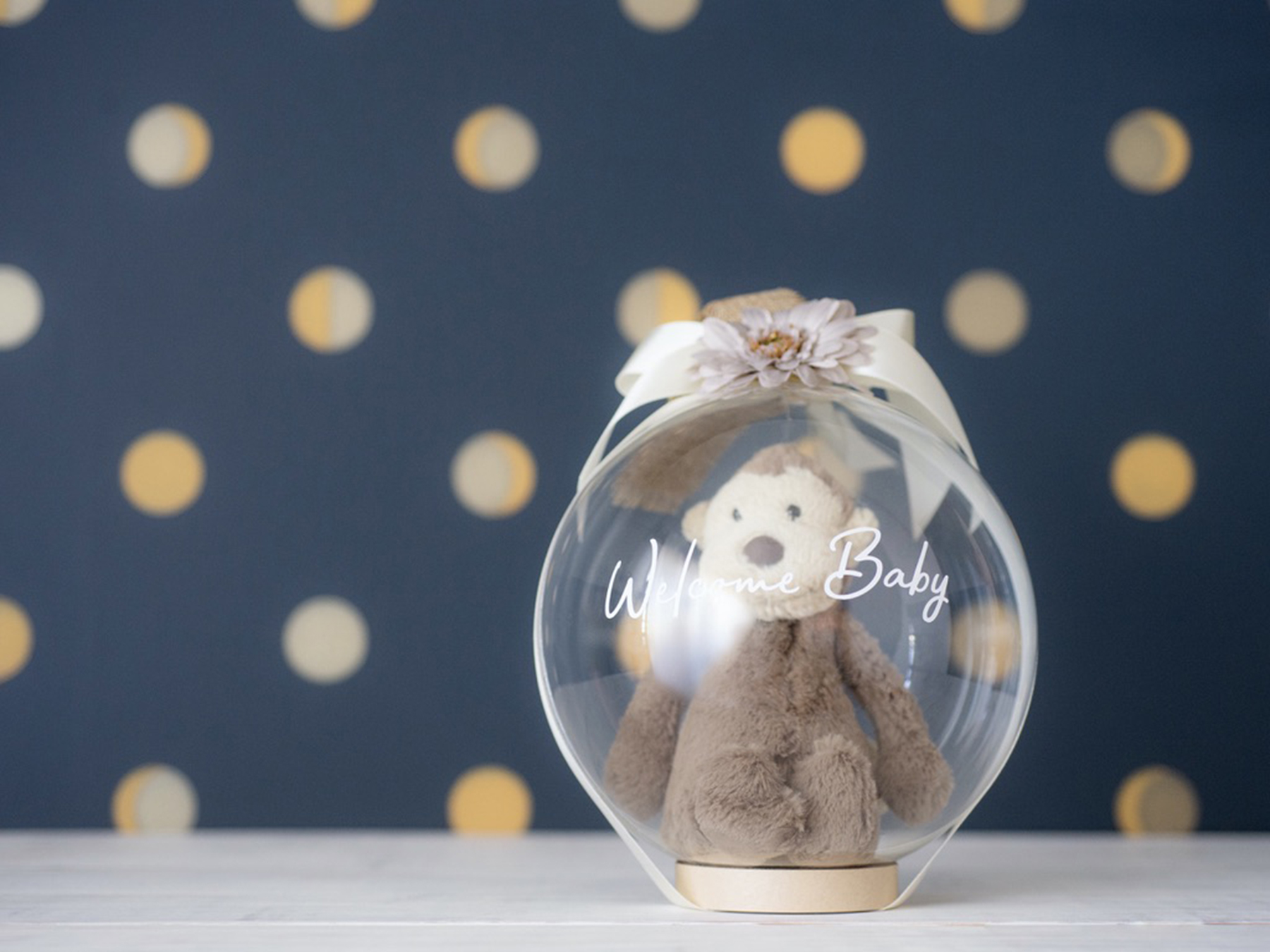 文字入れオプション可】バルーンラッピング ぬいぐるみバルーン