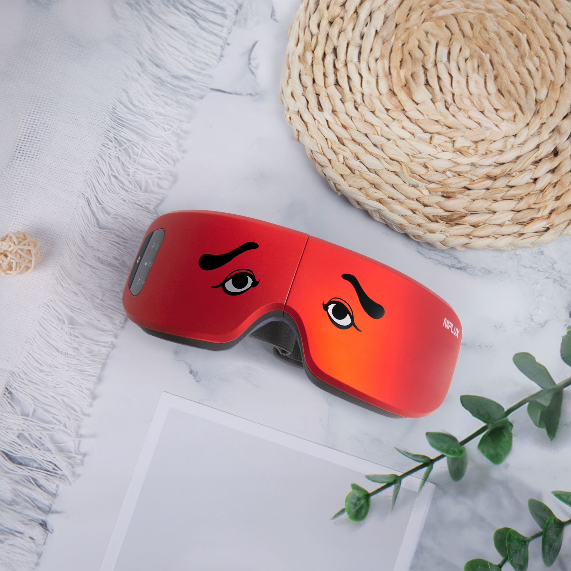 EYE RELAX S にわかせんぺいデザイン【温熱＆加圧アイマスク