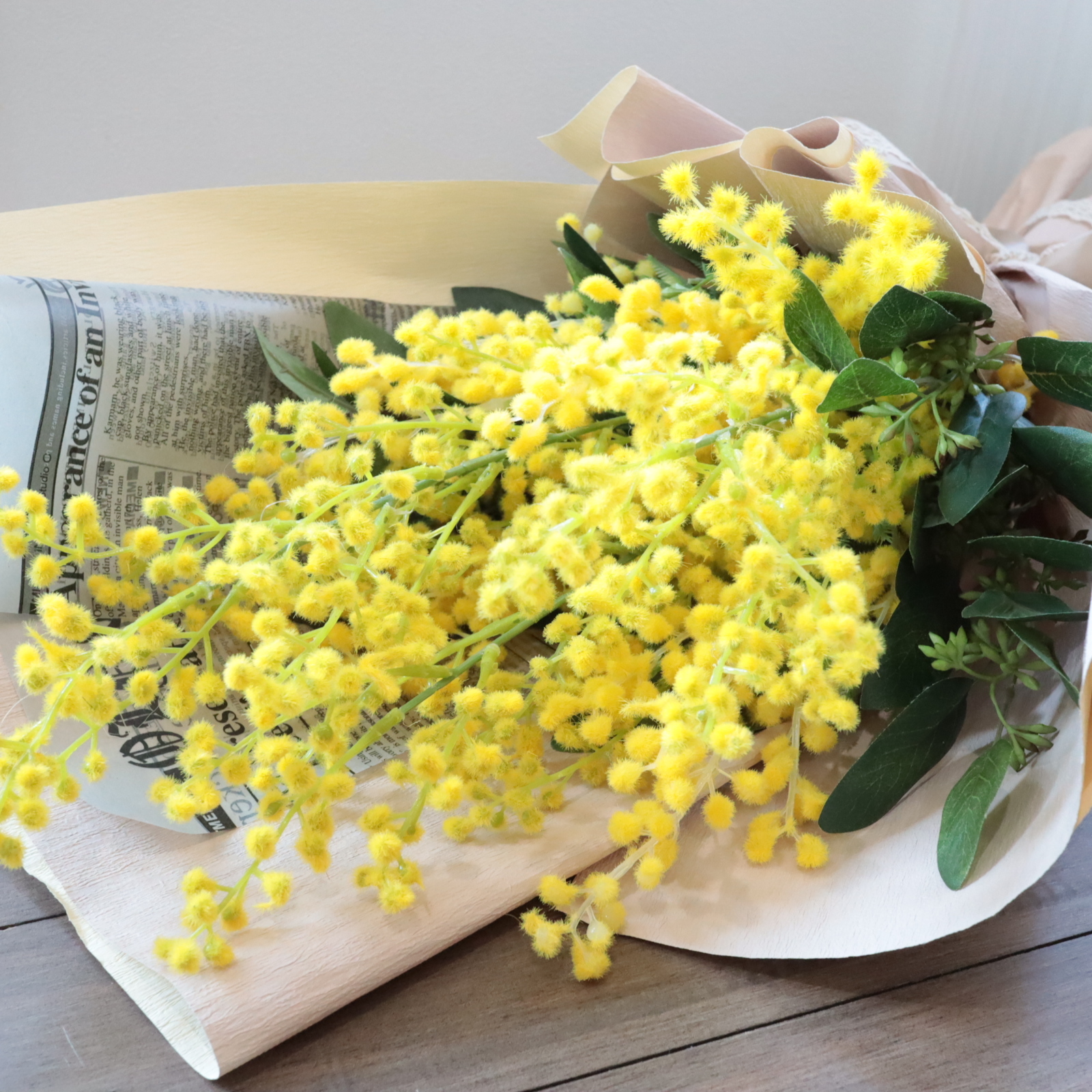 ナチュラルなミモザの花束ブーケ | アトリエ美鈴のプレゼント・ギフト