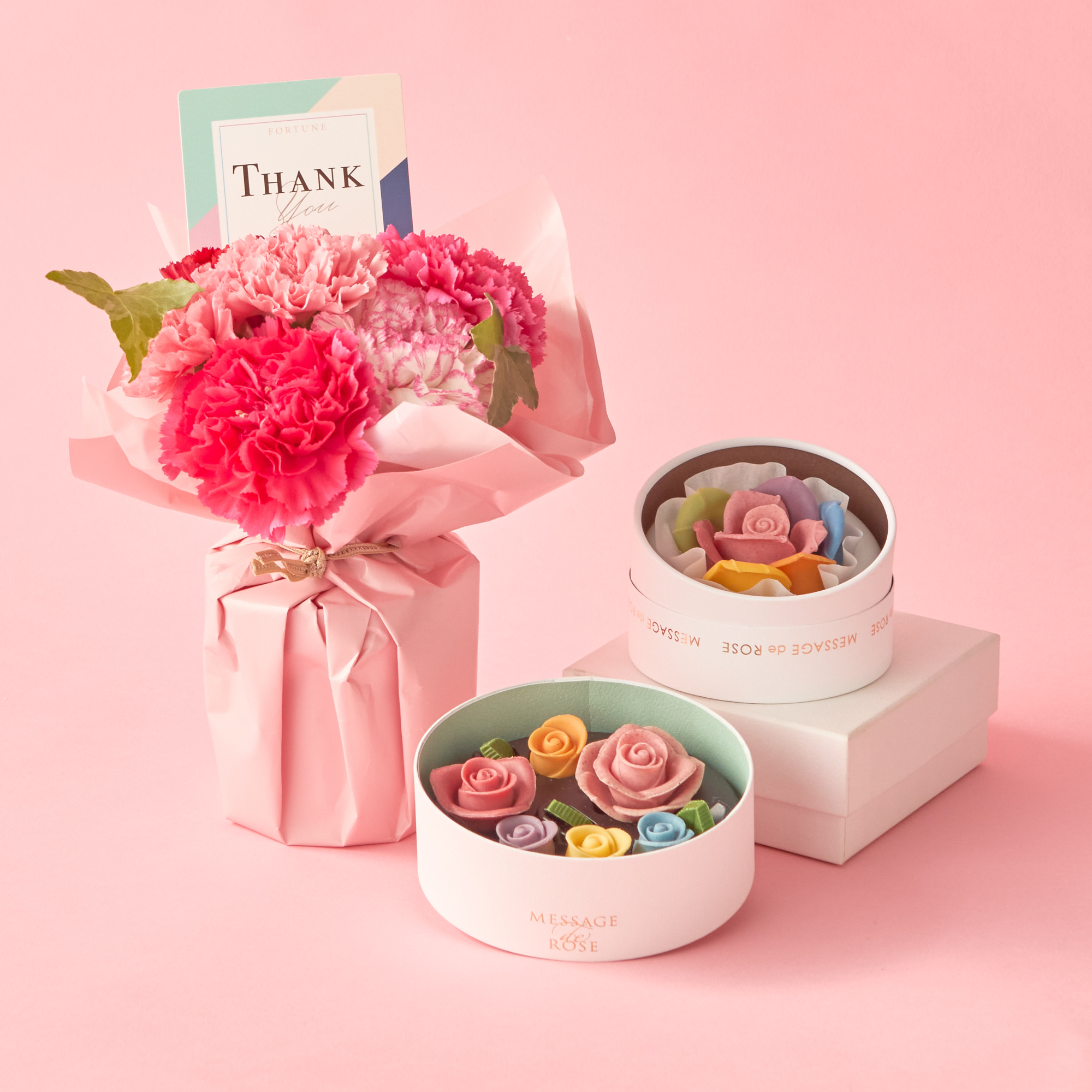 母の日限定カーネーション/日比谷花壇】そのまま飾れるブーケと選べる