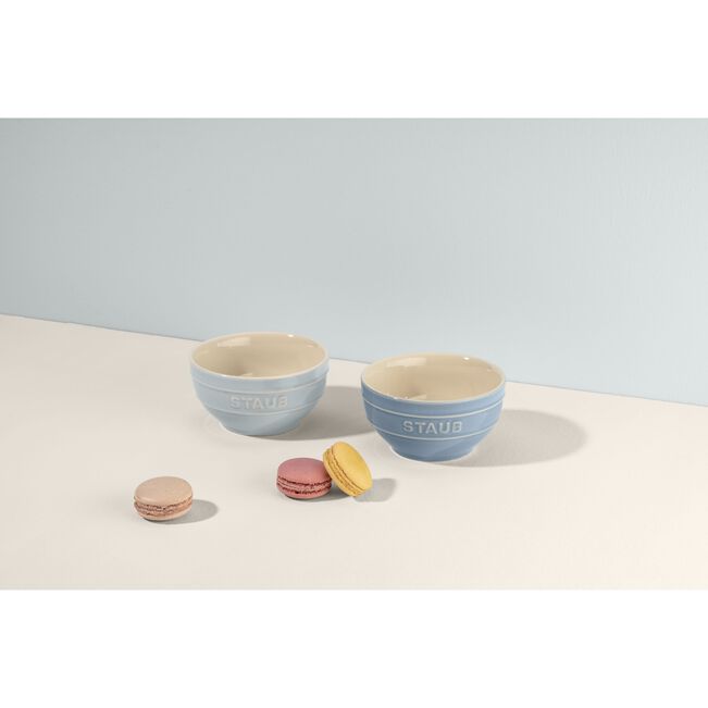 ストウブ セラミック ボウルセット ペア マカロンブルー | Staub
