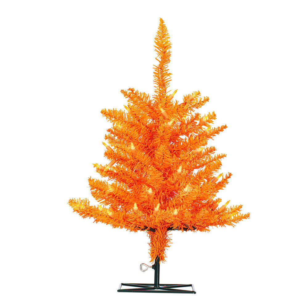 K162321LED - Orange Fir Christmas Tree | Vickerman