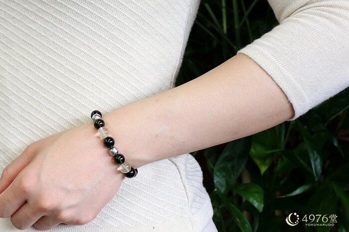 モルダバイト・ギベオン・リビアングラス ブレスレット 10mm ｜ 天然石