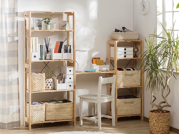 木製ラック66 5段 ナチュラル C11 | 本棚・書棚・ブックシェルフ 通販