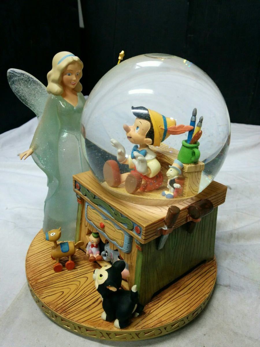 希少】 ピノキオ オルゴール スノードーム Disneyピノキオ オルゴール