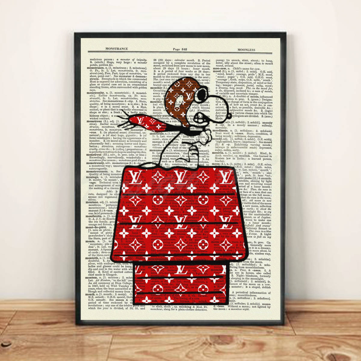 新品】226/Snoopy×Louis Vuitton/スヌーピー×ルイヴィトン/英字