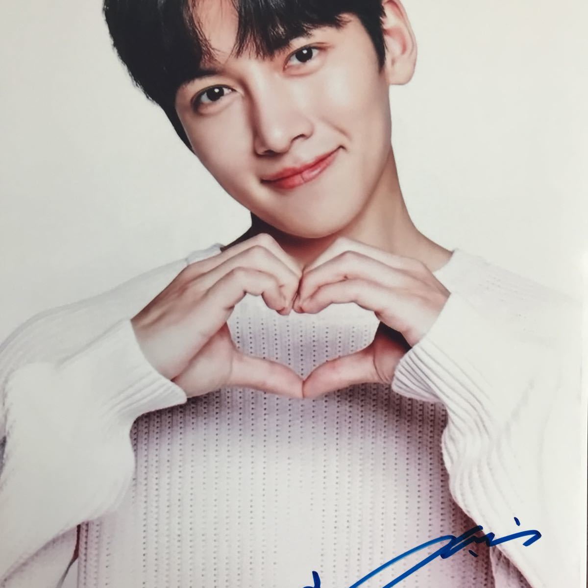 チ・チャンウク サイン 色紙 チ・チャンウク サイン 色紙 チ