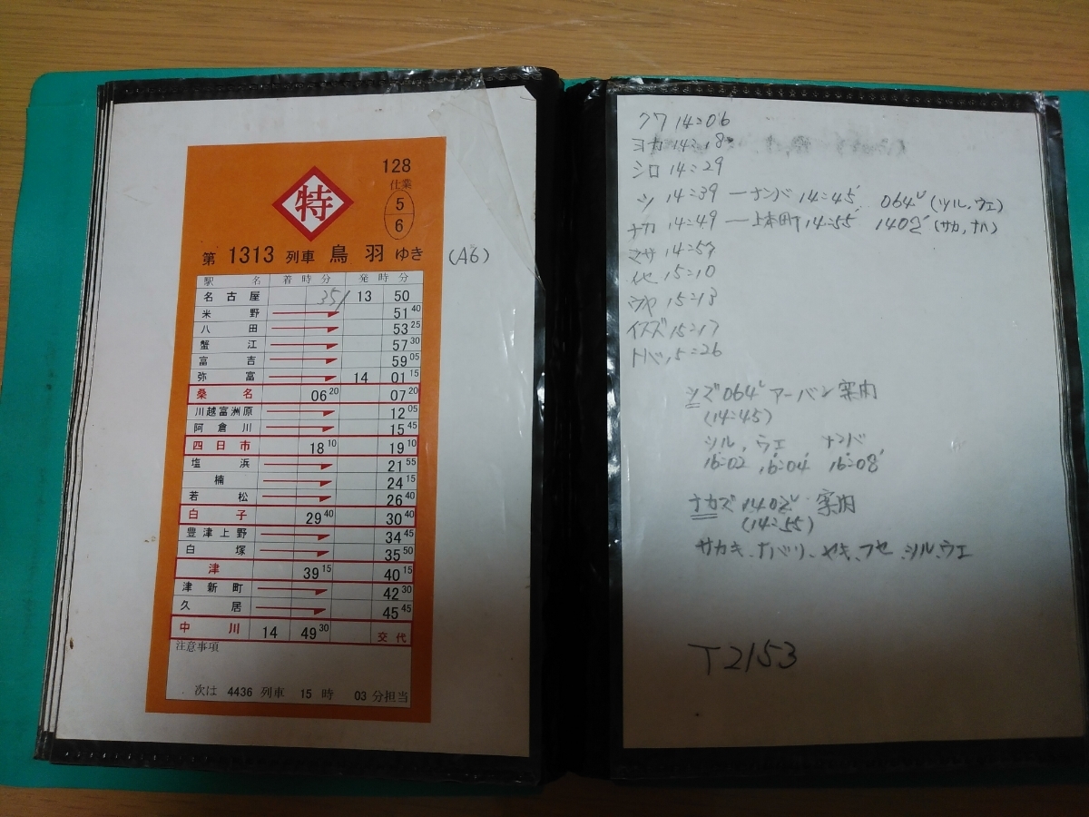 近鉄スタフ 車掌用 終特1仕業