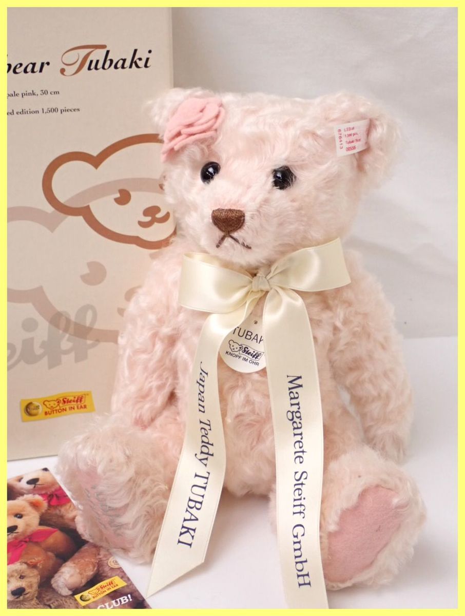 未使用 Steiff Teddy bear Tubaki 椿 30cm 2005 未使用 Steiff Teddy