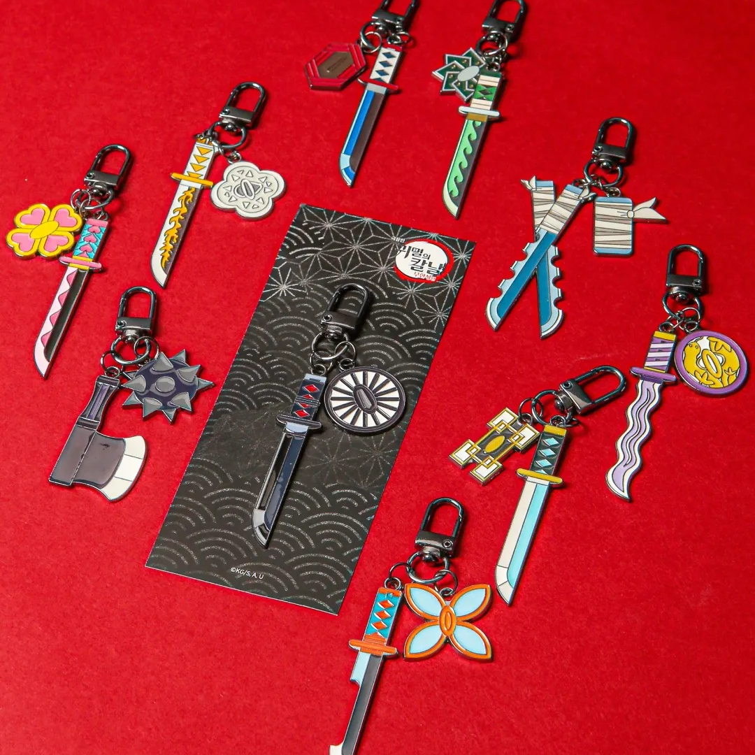 韓國現貨][鬼滅之刃x MEGABOX] 日輪刀匙扣盲盒(10款) | Phoebechin