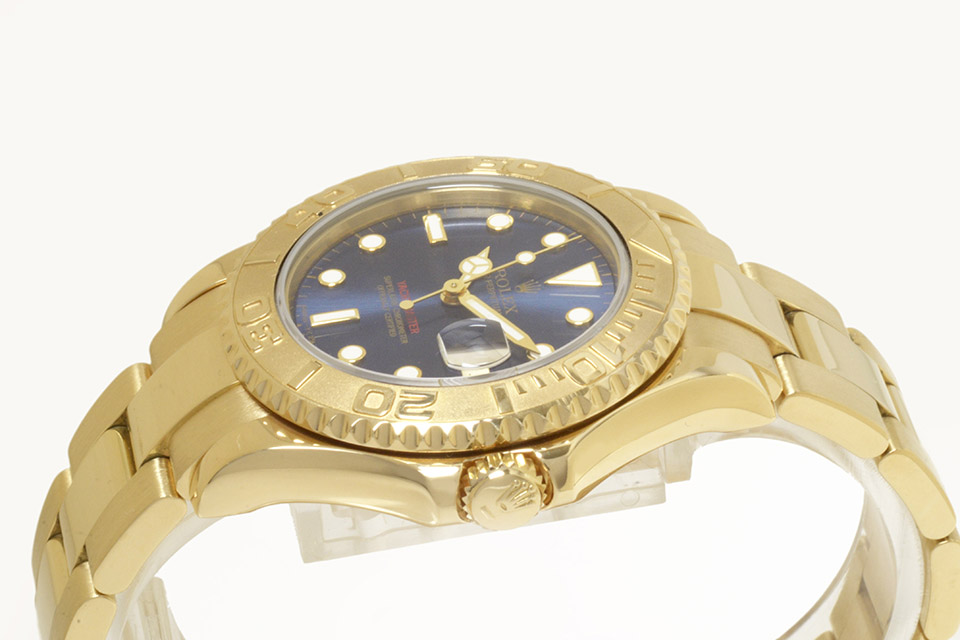 ヨットマスター 68628 ブルー文字盤 金無垢 ボーイズ W番