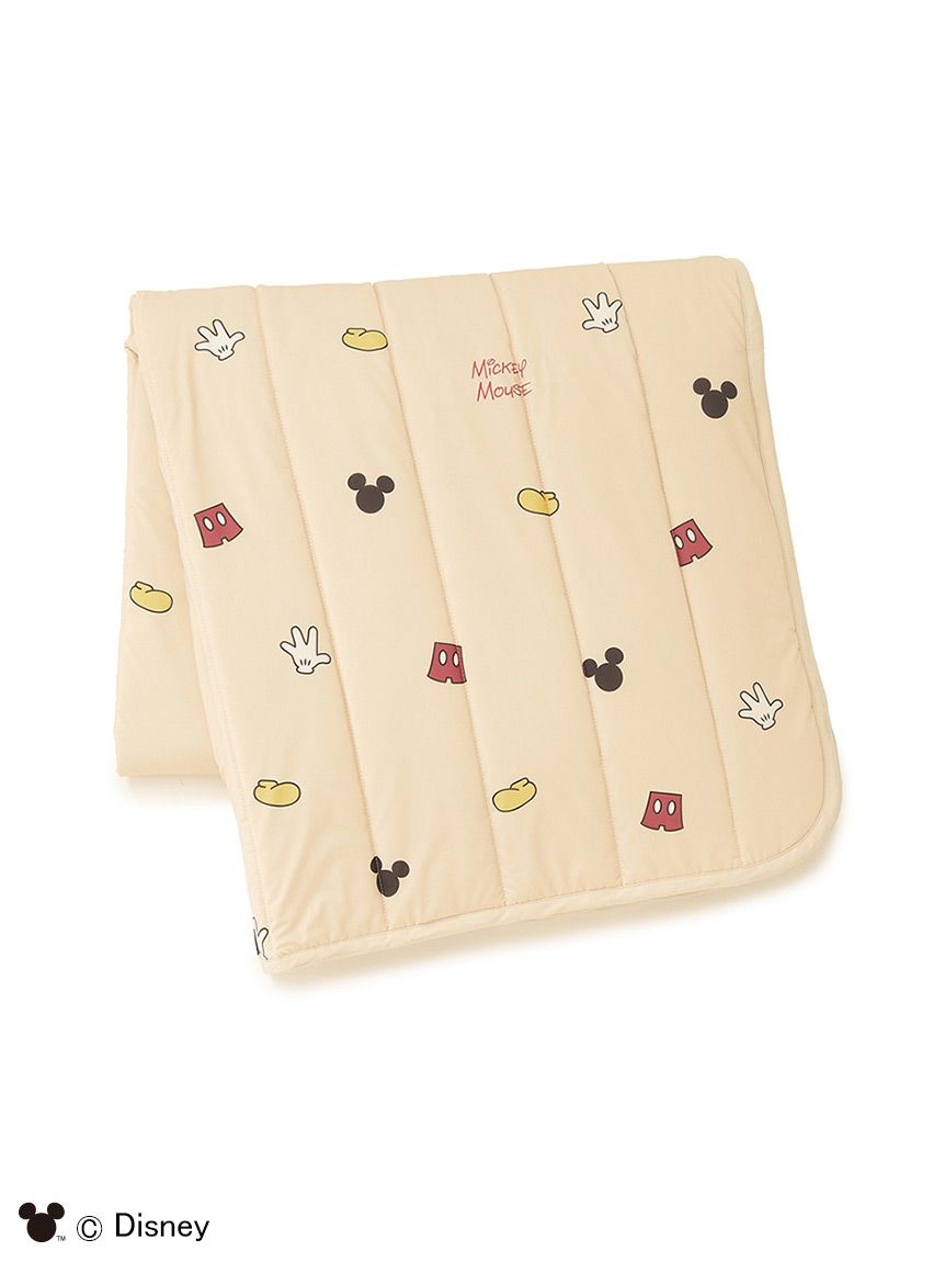 Sleep】Mickey&Minnie / 接触冷感プリント敷きパッド（シングル