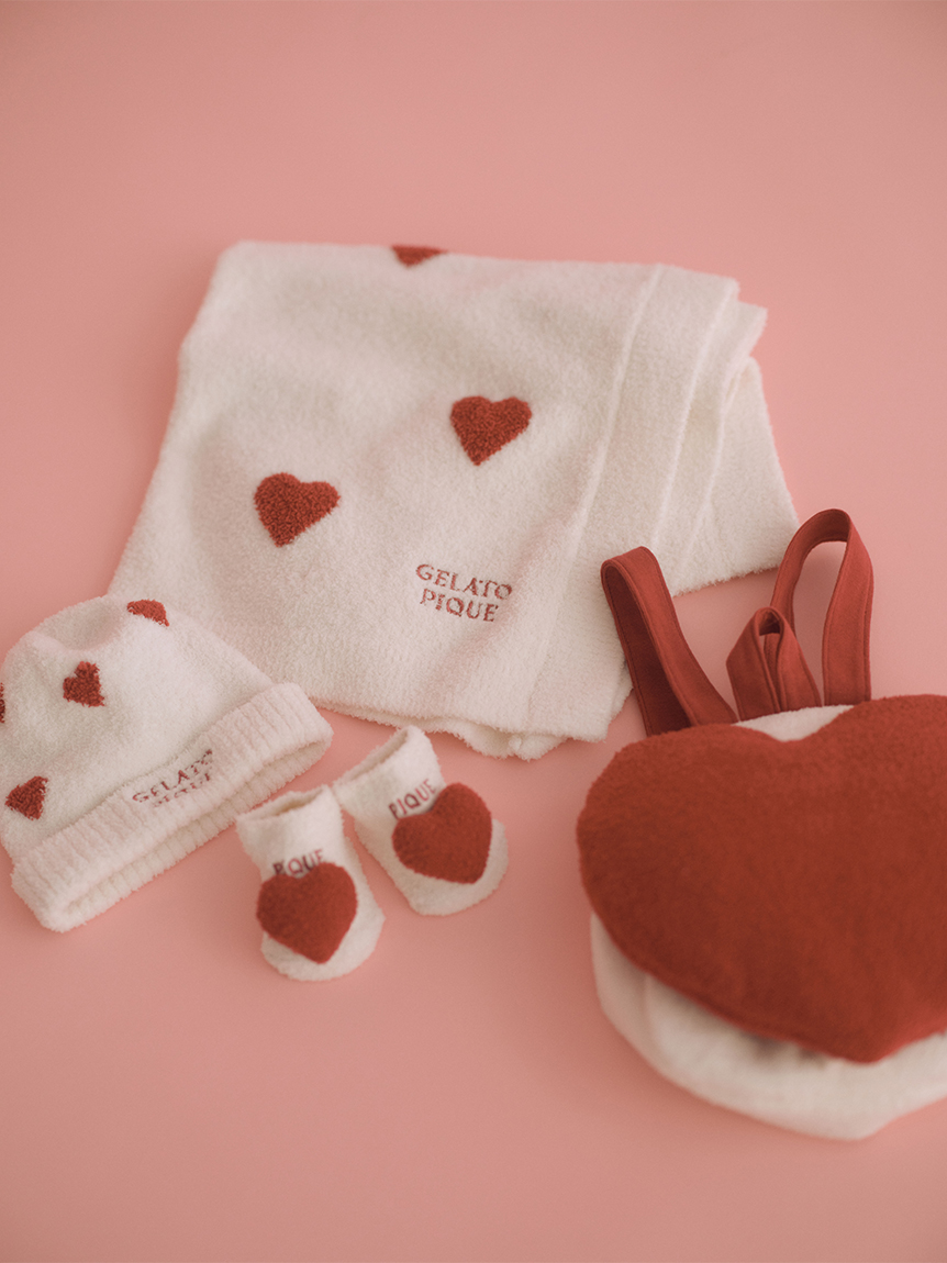 KIDS】エアリーモコハート柄ブランケット(グッズ)｜ルームウェア