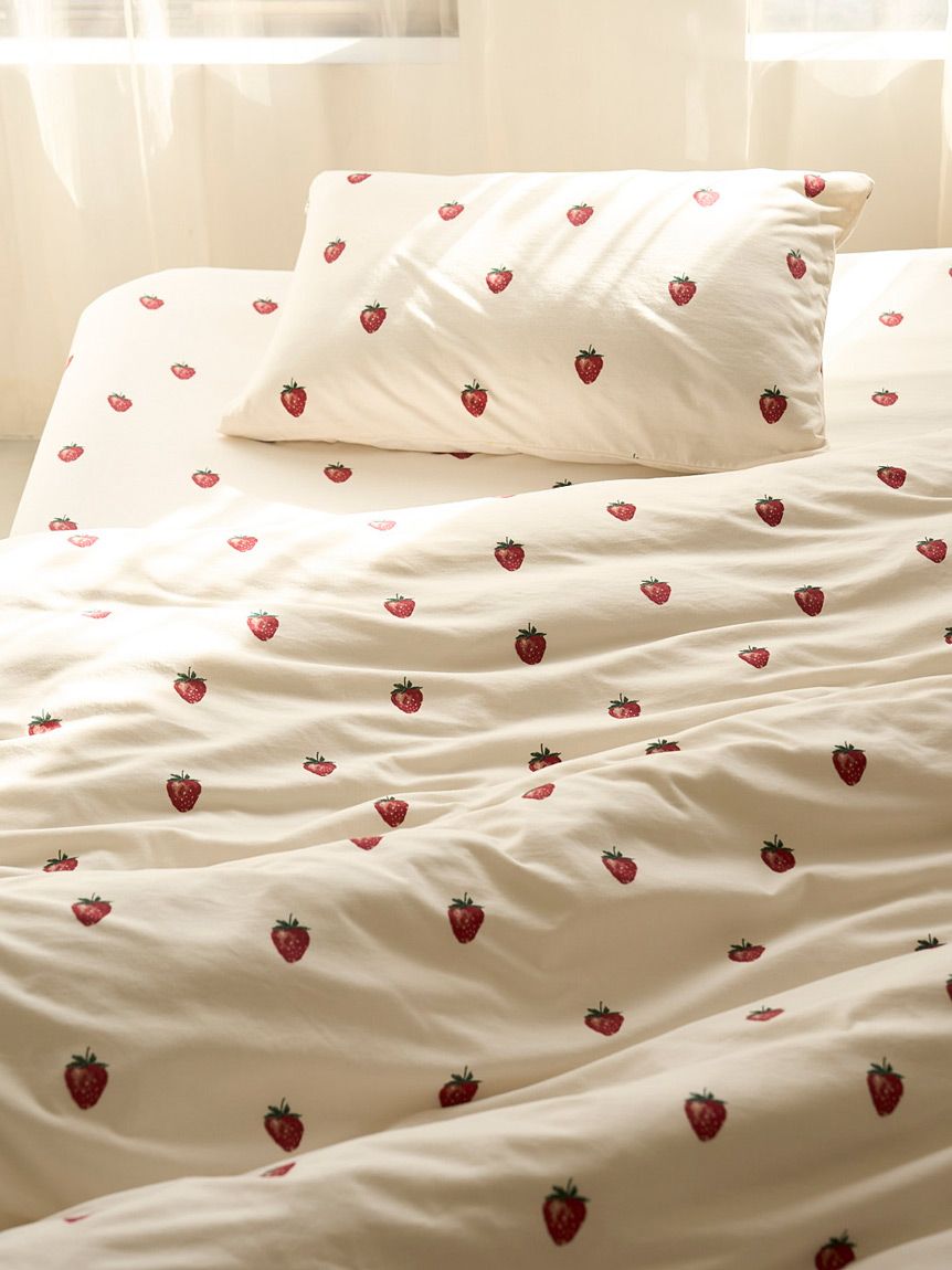 Sleep】ストロベリー柄3点セット（シングル）(寝具セット)｜ルーム