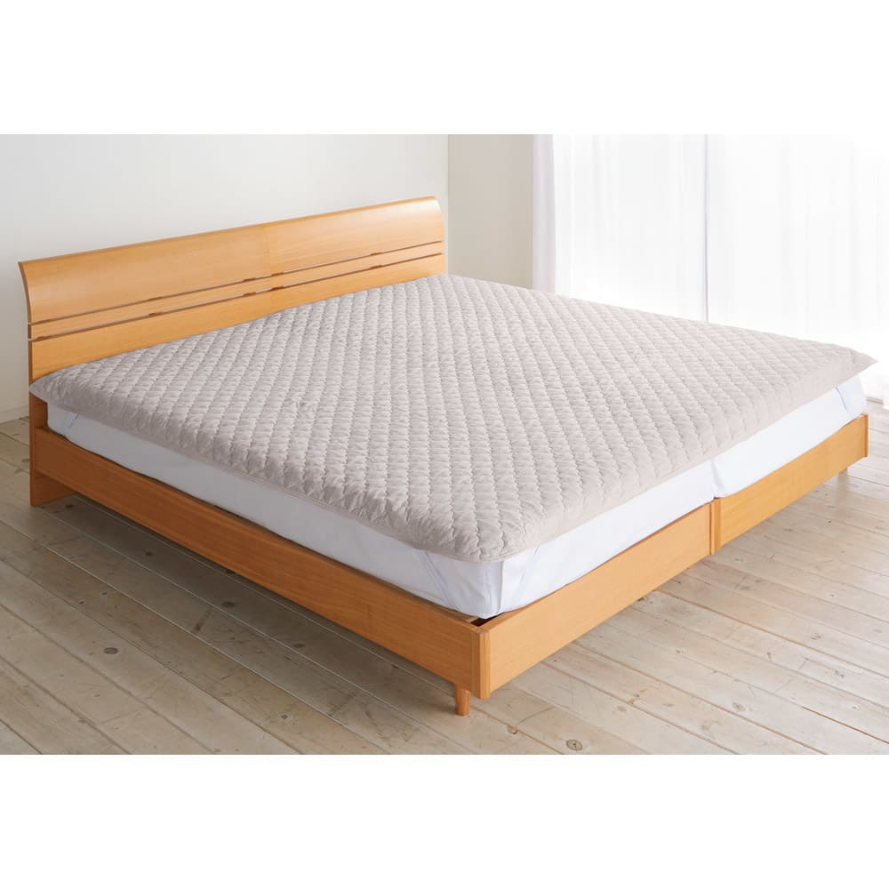 洗えるふんわりリネンシリーズ 敷きパッド ファミリー320 通販 - ディノス