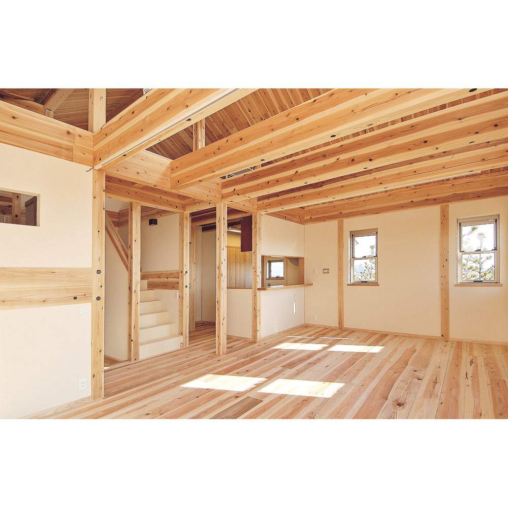 国産杉頑丈突っ張りラック（本棚） 幅119cm奥行22cm 通販 - ディノス