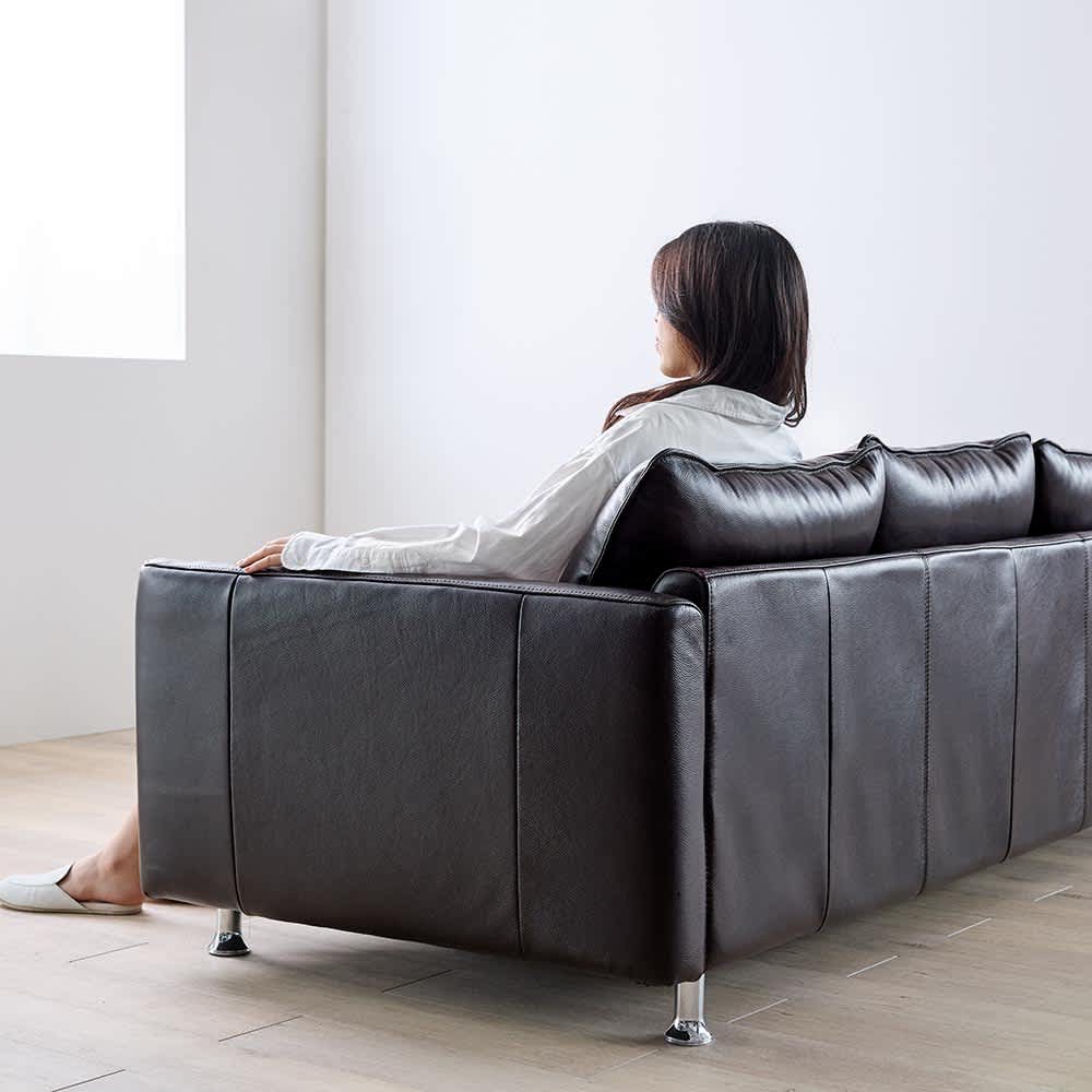 LX 総革張り（セミアニリン厚革）トリプルソファ幅197cm 3人掛け 通販