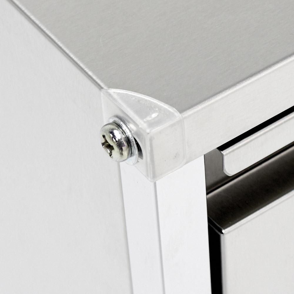 ステンレス製ダストボックスワゴン 2分別タイプ 通販 - ディノス