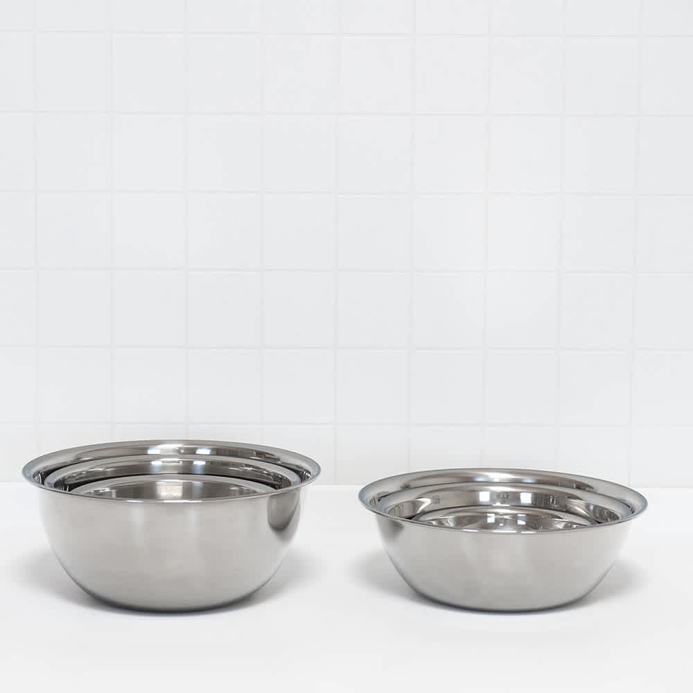 日本製 浅型ミキシングボウル3点セット （18-8ステンレス） 通販