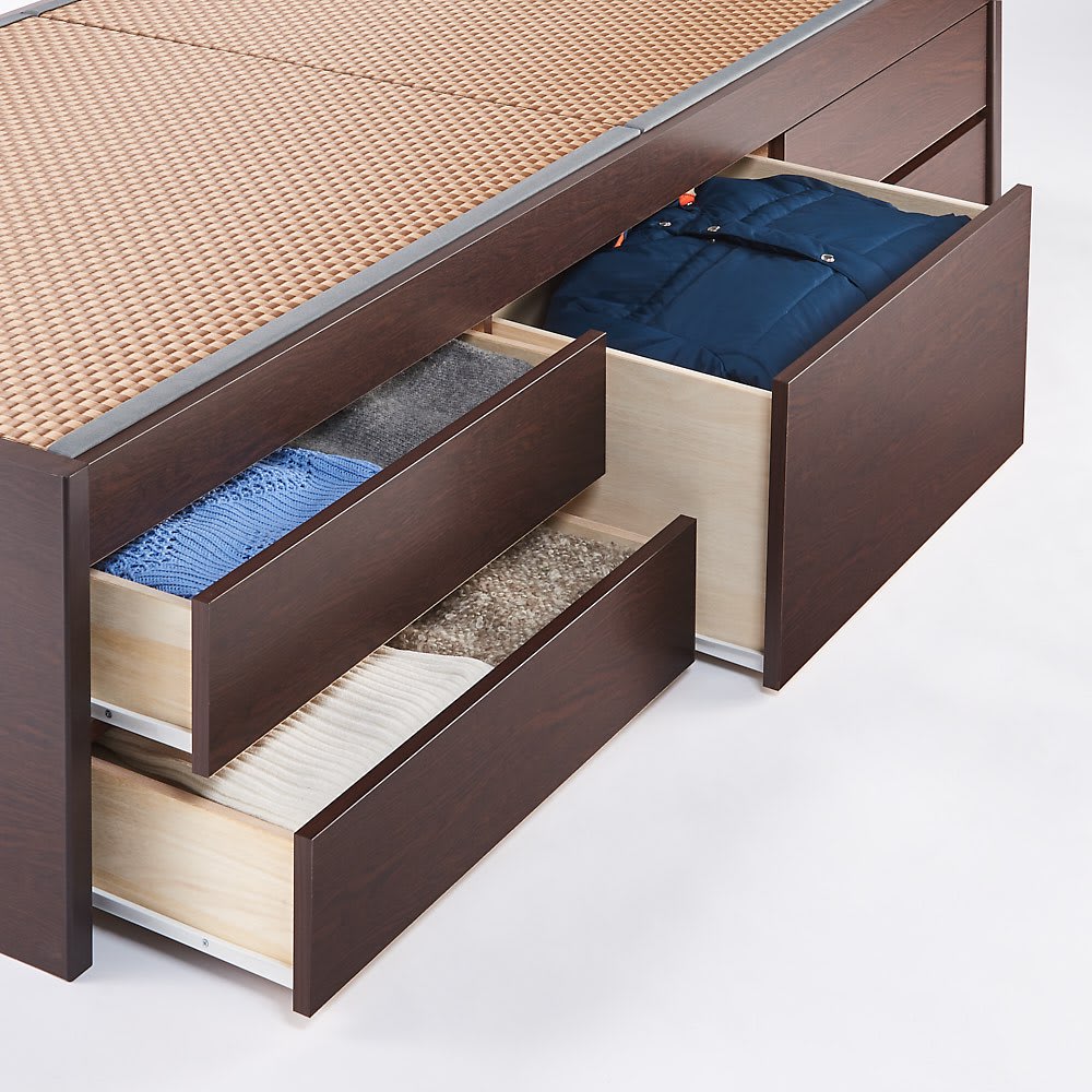 美草畳収納付きベッド 棚あり 通販 - ディノス