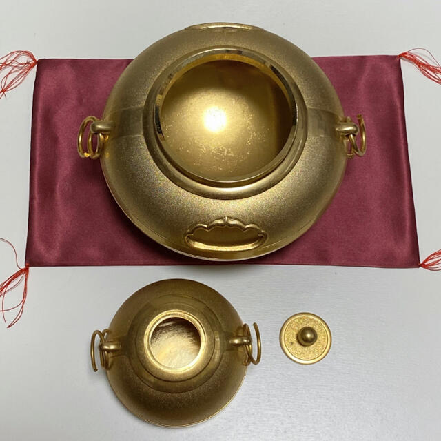 天皇陛下御即位50周年記念 黄金茶釜 記念プレート付きの通販 by リリー