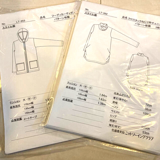 ニットソーイング パターン 型紙⑥の通販 by hollymanu's shop｜ラクマ