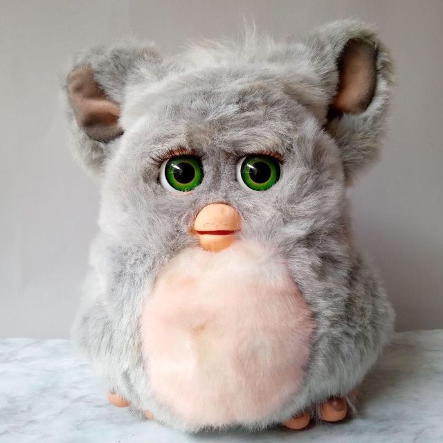 専用ページ】ファービー2 グレー ピンク 緑目 英語 動作確認済み 250の