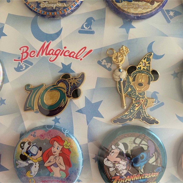 Disney - 東京ディズニーシー 10周年記念缶バッジ ピンバッジの通販 by
